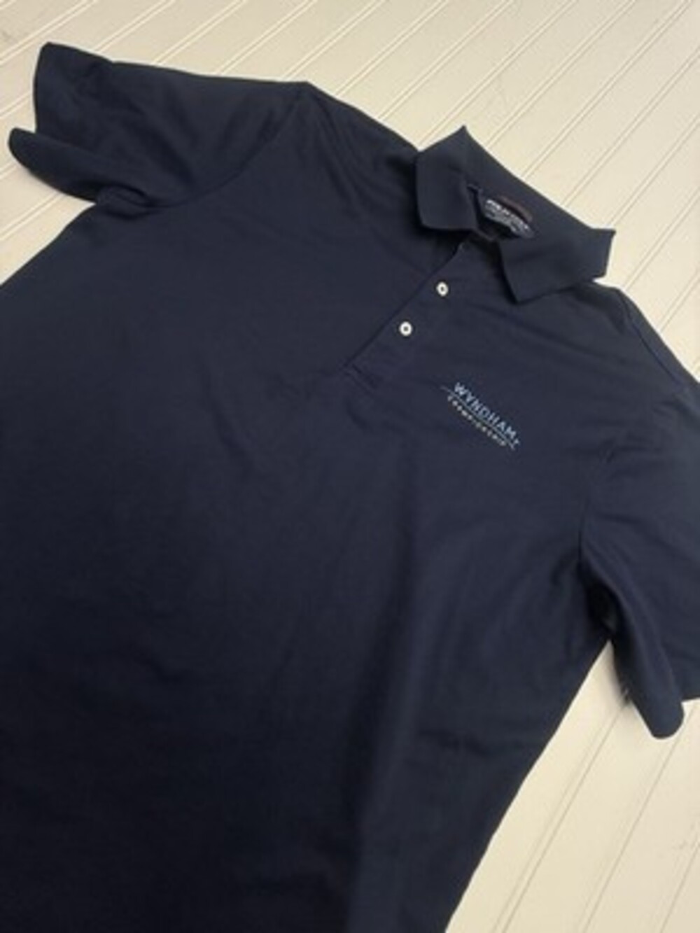 RLX Ralph Lauren Wyndham Championship Navy Blue Polo Shirt Men's Large